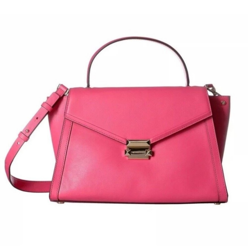 NWT Michael Kors Pink Whitney Large Satchel
